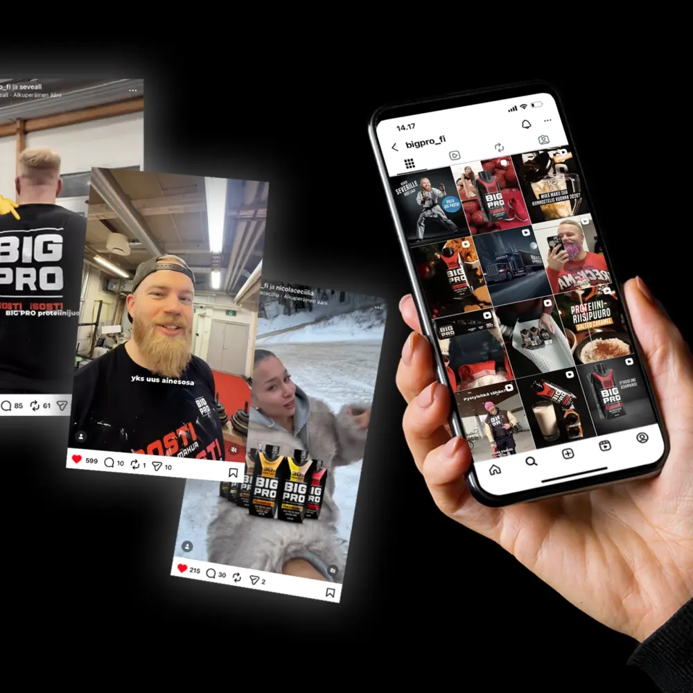 BIG PRO vaikuttajamarkkinointi